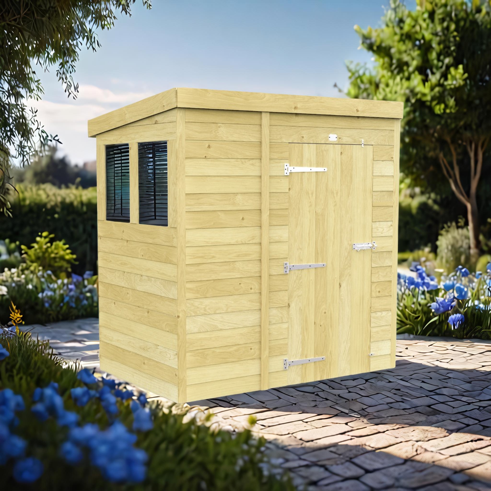6ft x 4ft Pent Shed