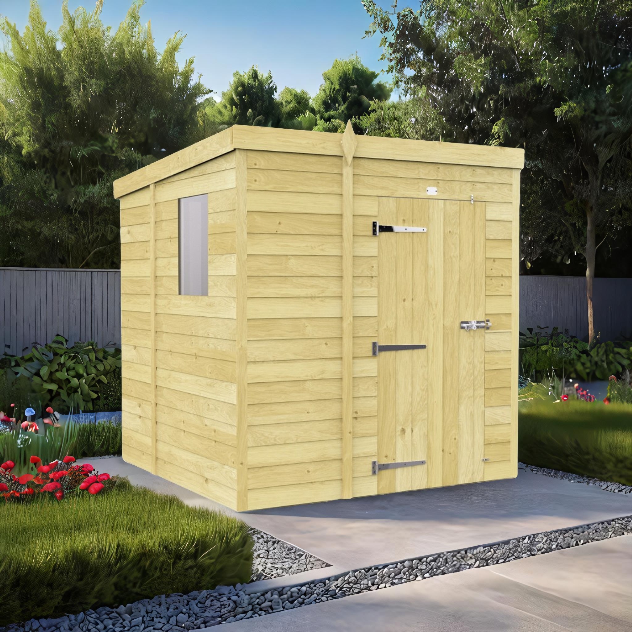 5ft x 6ft Pent Shed