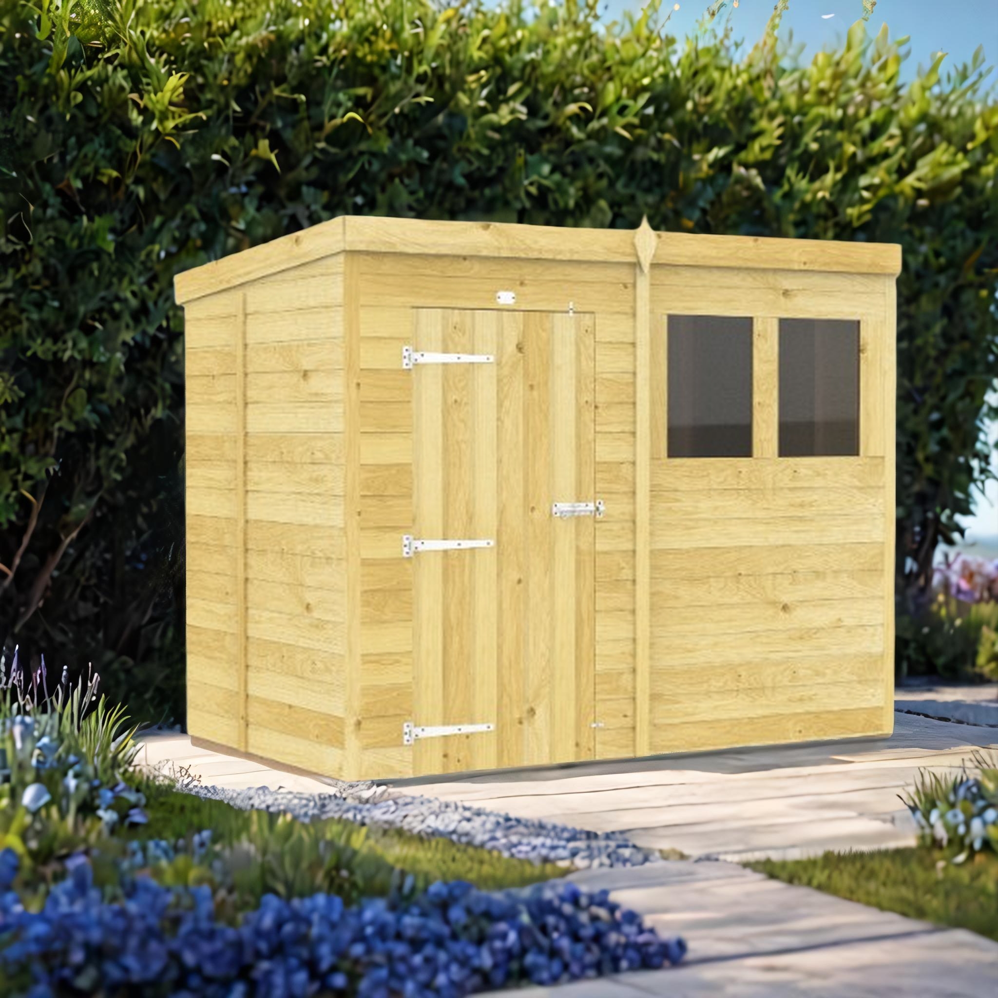 8ft x 5ft Pent Shed