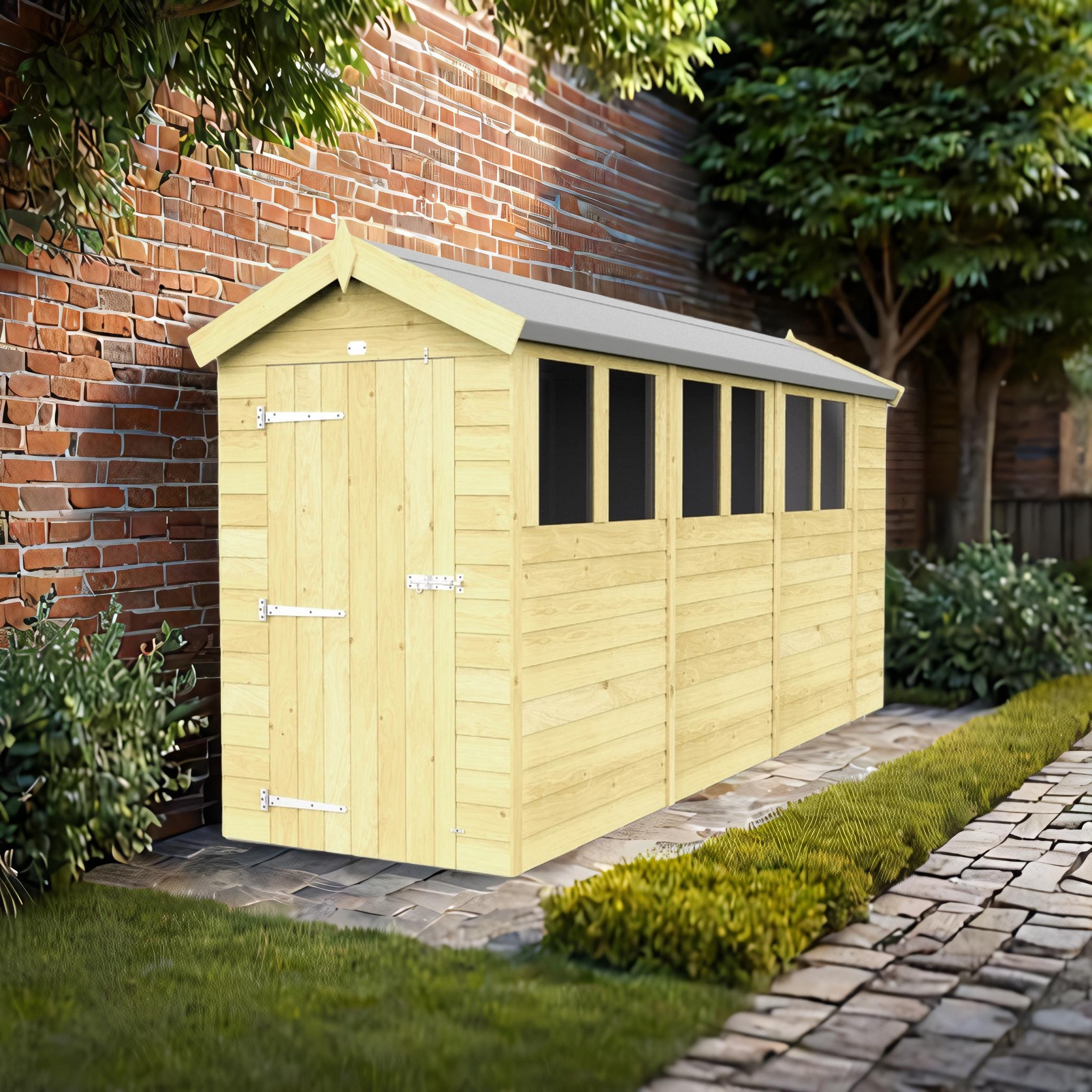 4ft x 14ft Apex Shed (multiple options available)