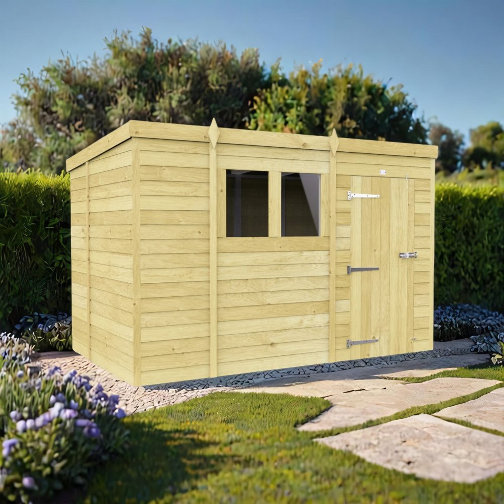 11ft x 6ft Pent Shed