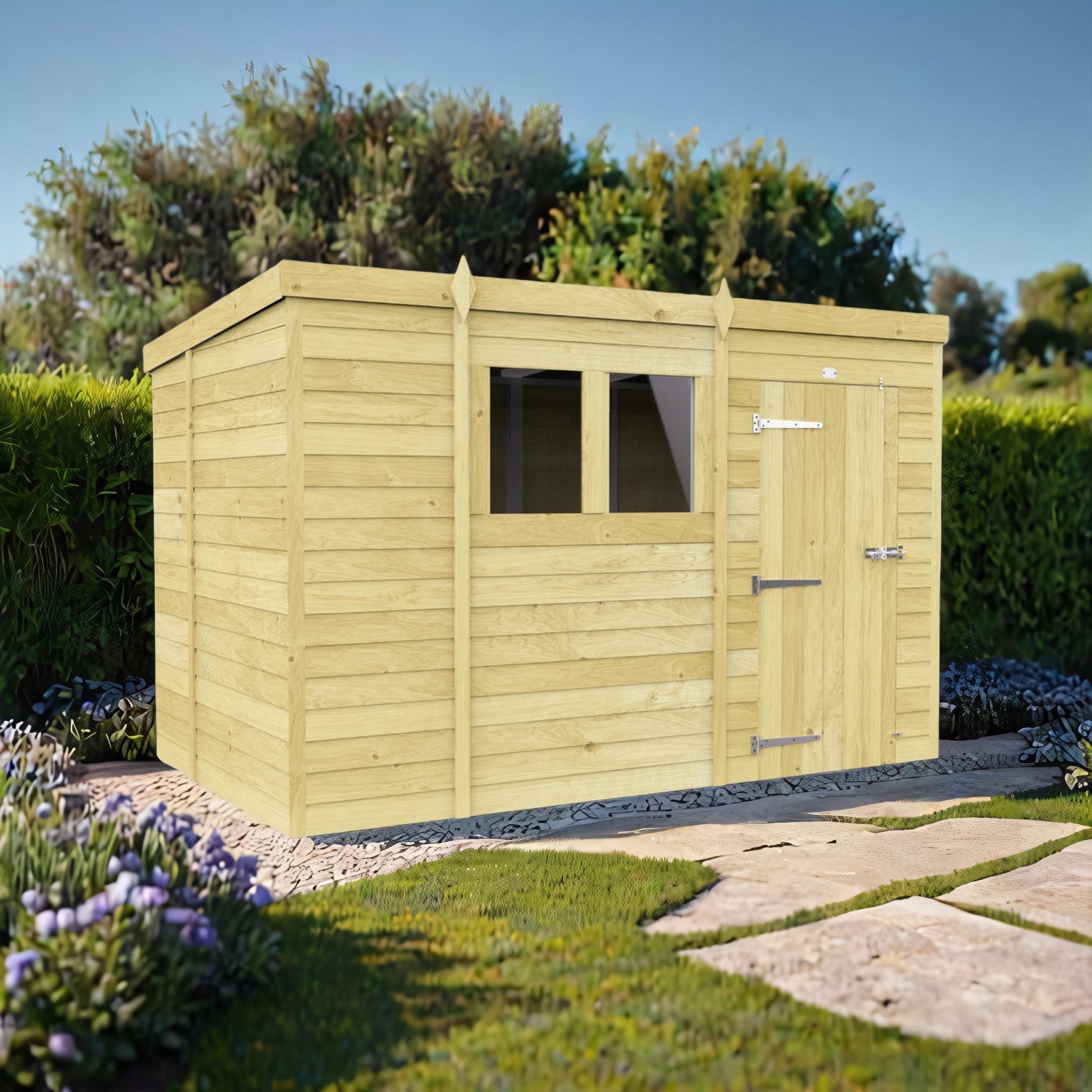 11ft x 6ft Pent Shed