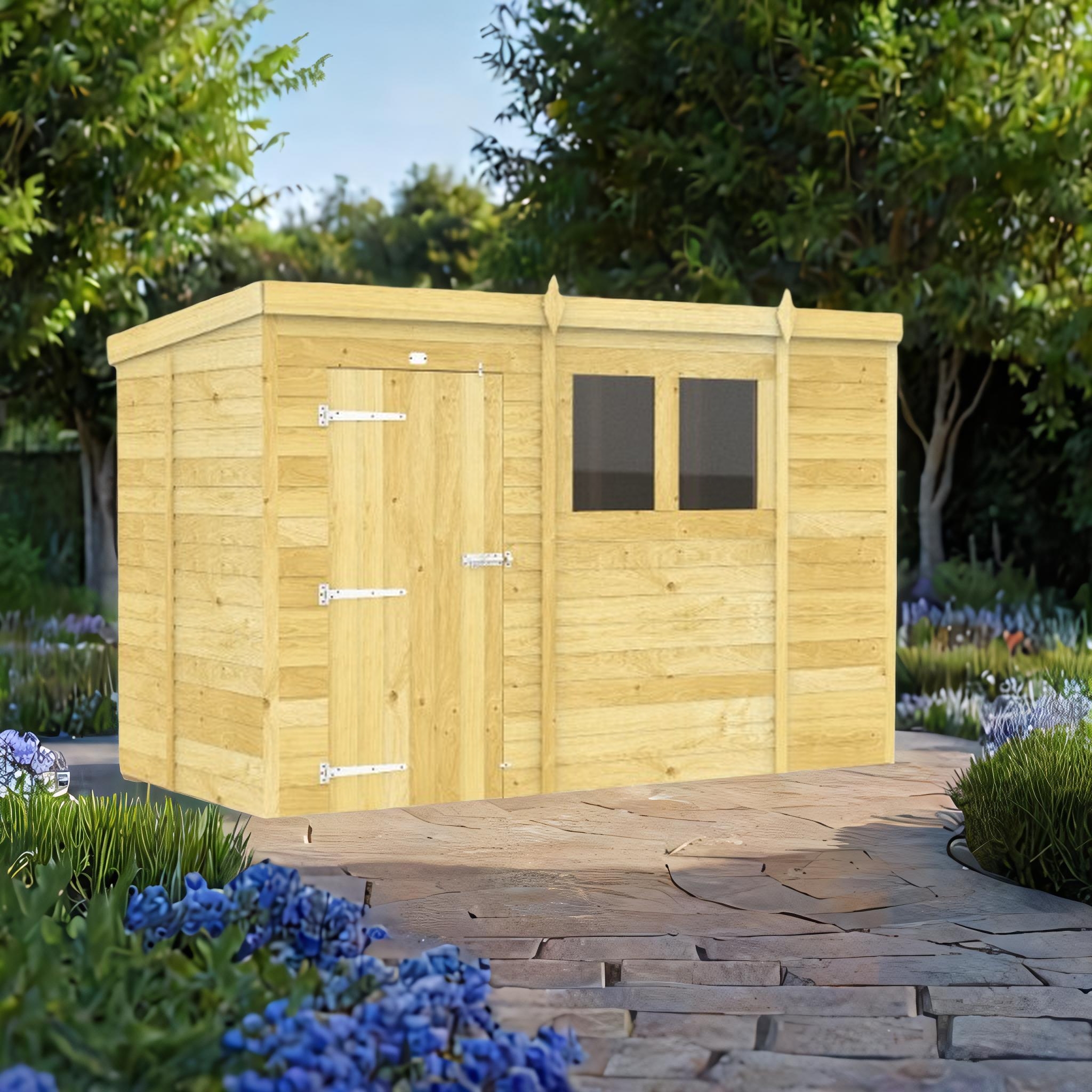 10ft x 5ft Pent Shed