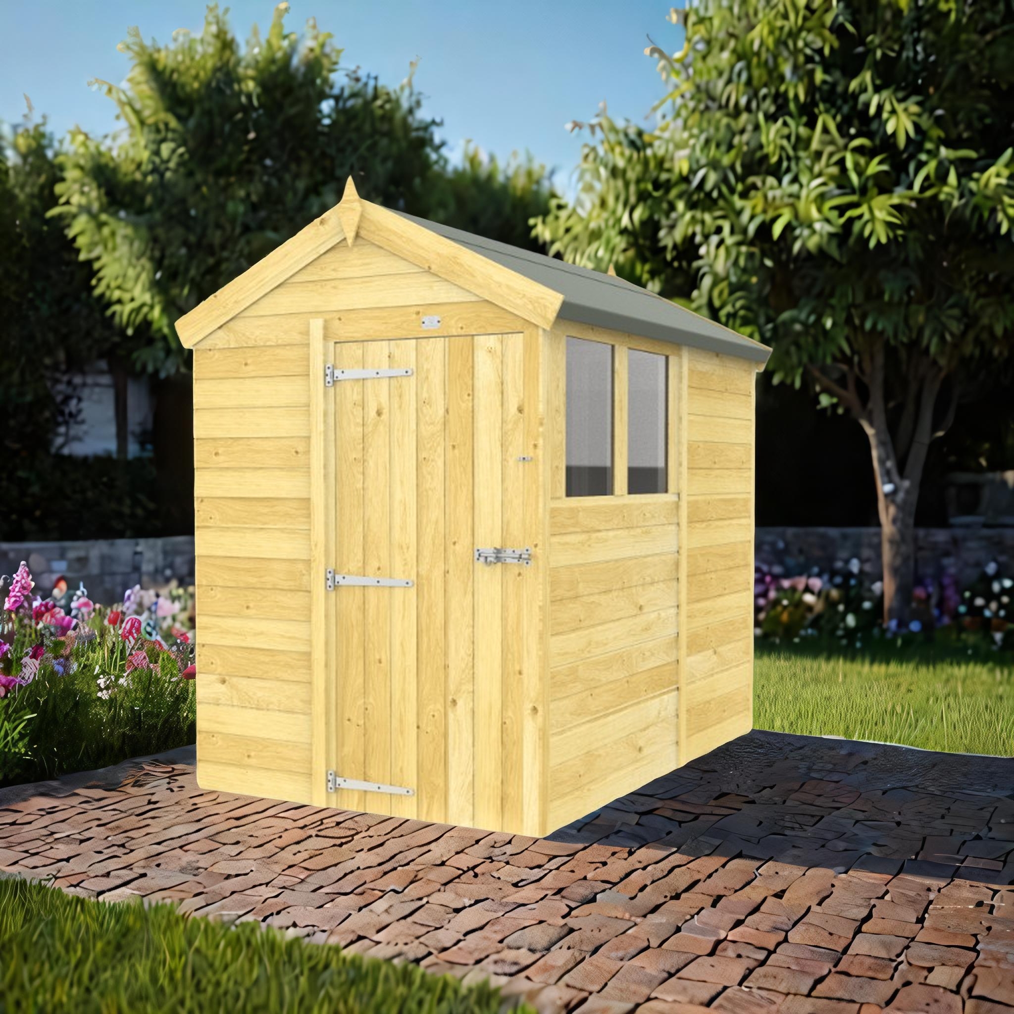 5ft x 7ft Apex Shed