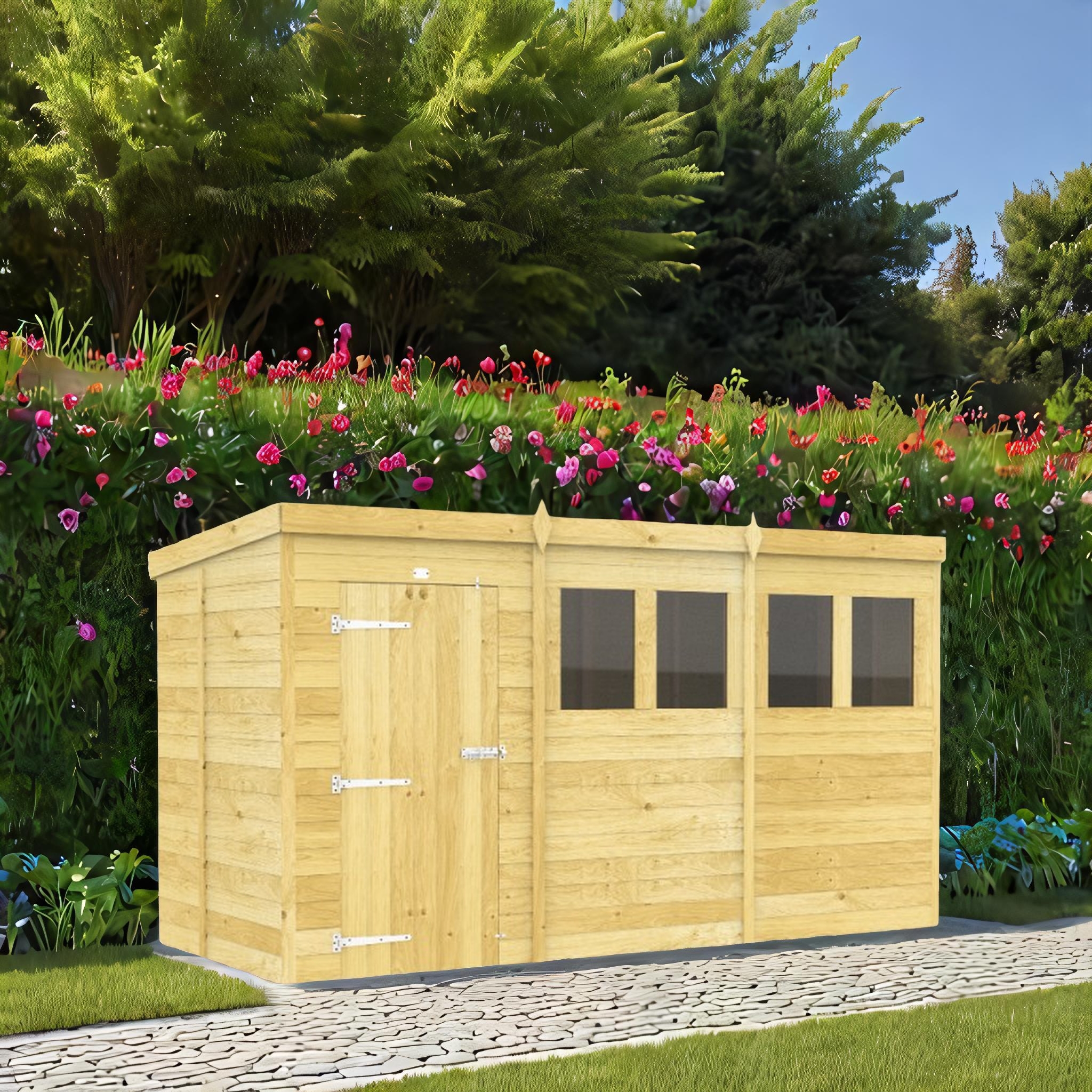 12ft x 5ft Pent Shed