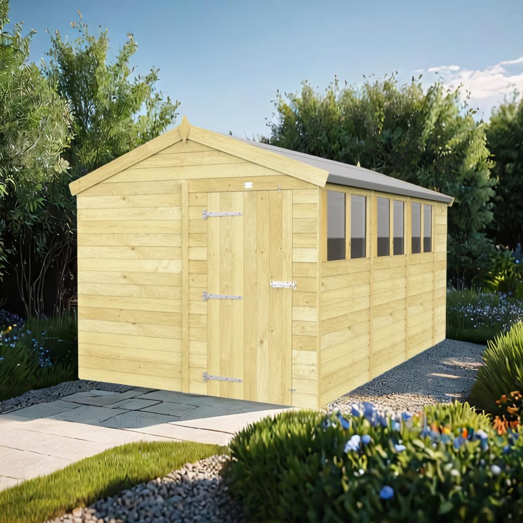8ft x 15ft Apex Shed