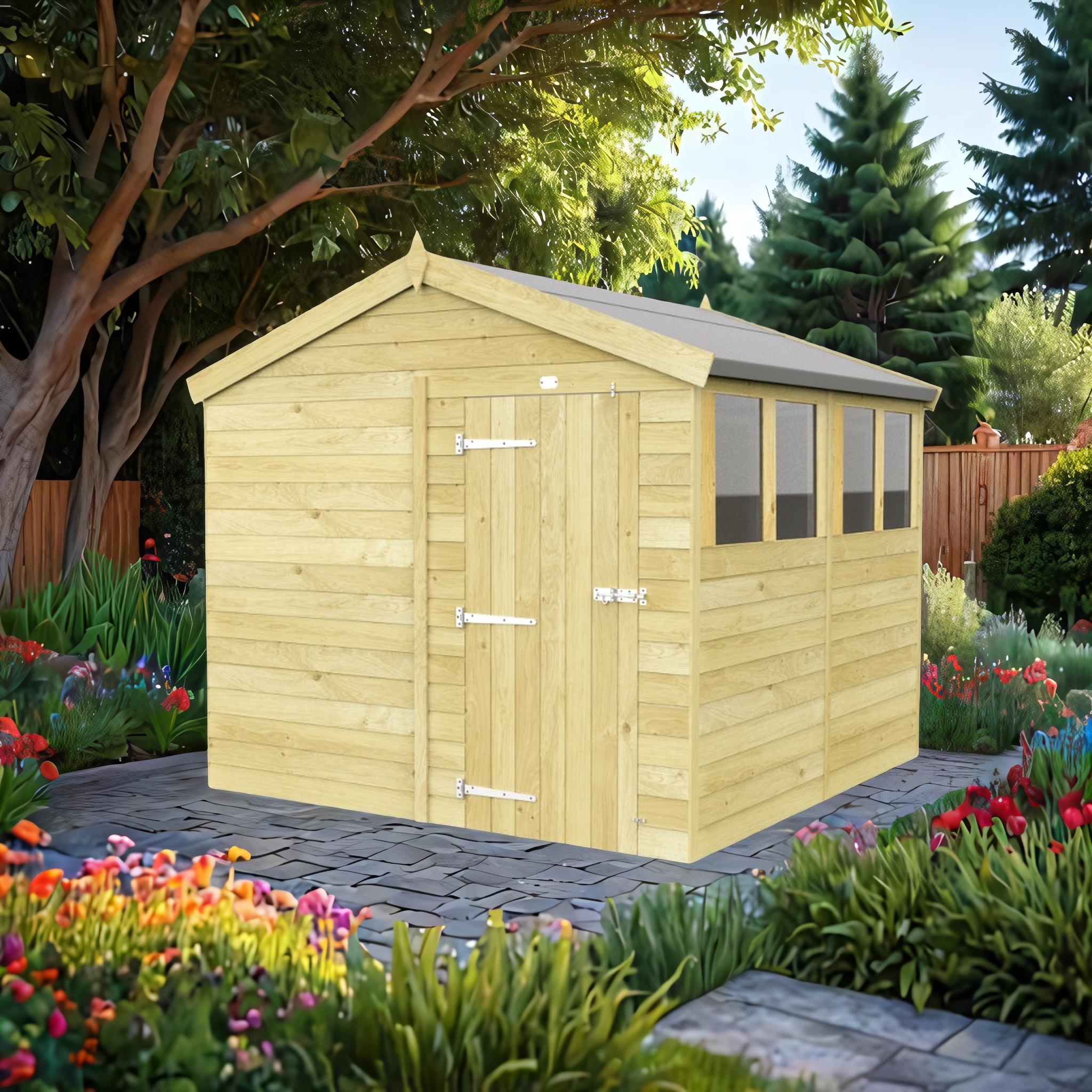 8ft x 8ft Apex Shed
