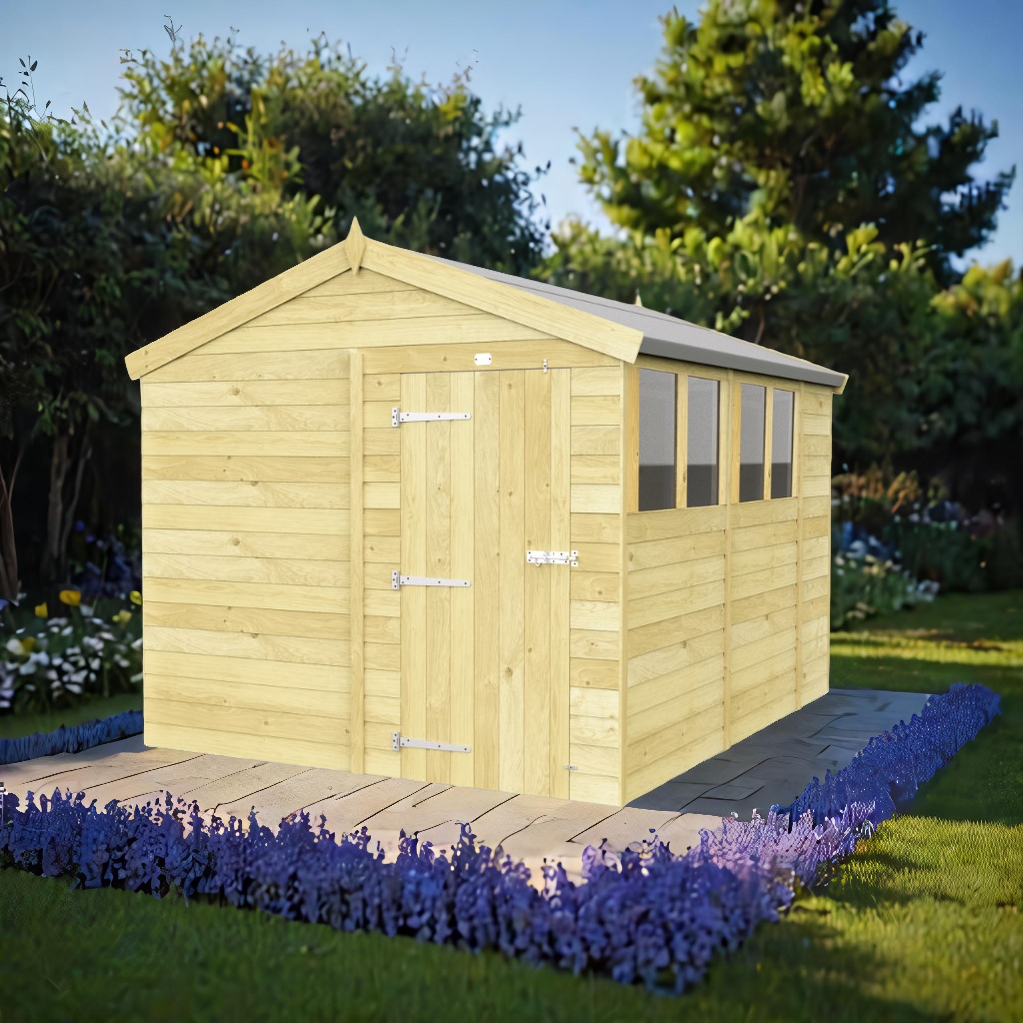 8ft x 10ft Apex Shed