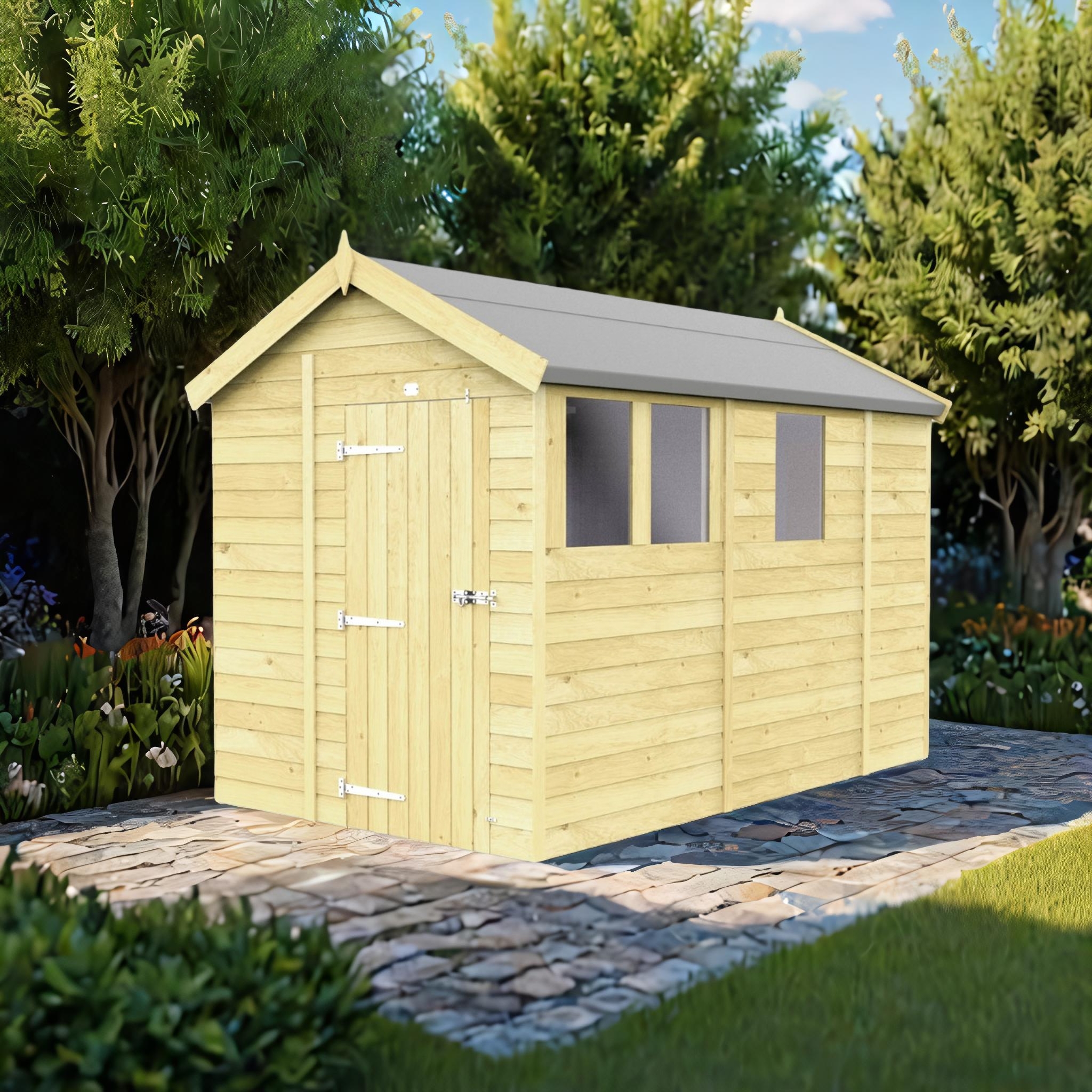 6ft x 9ft Apex Shed