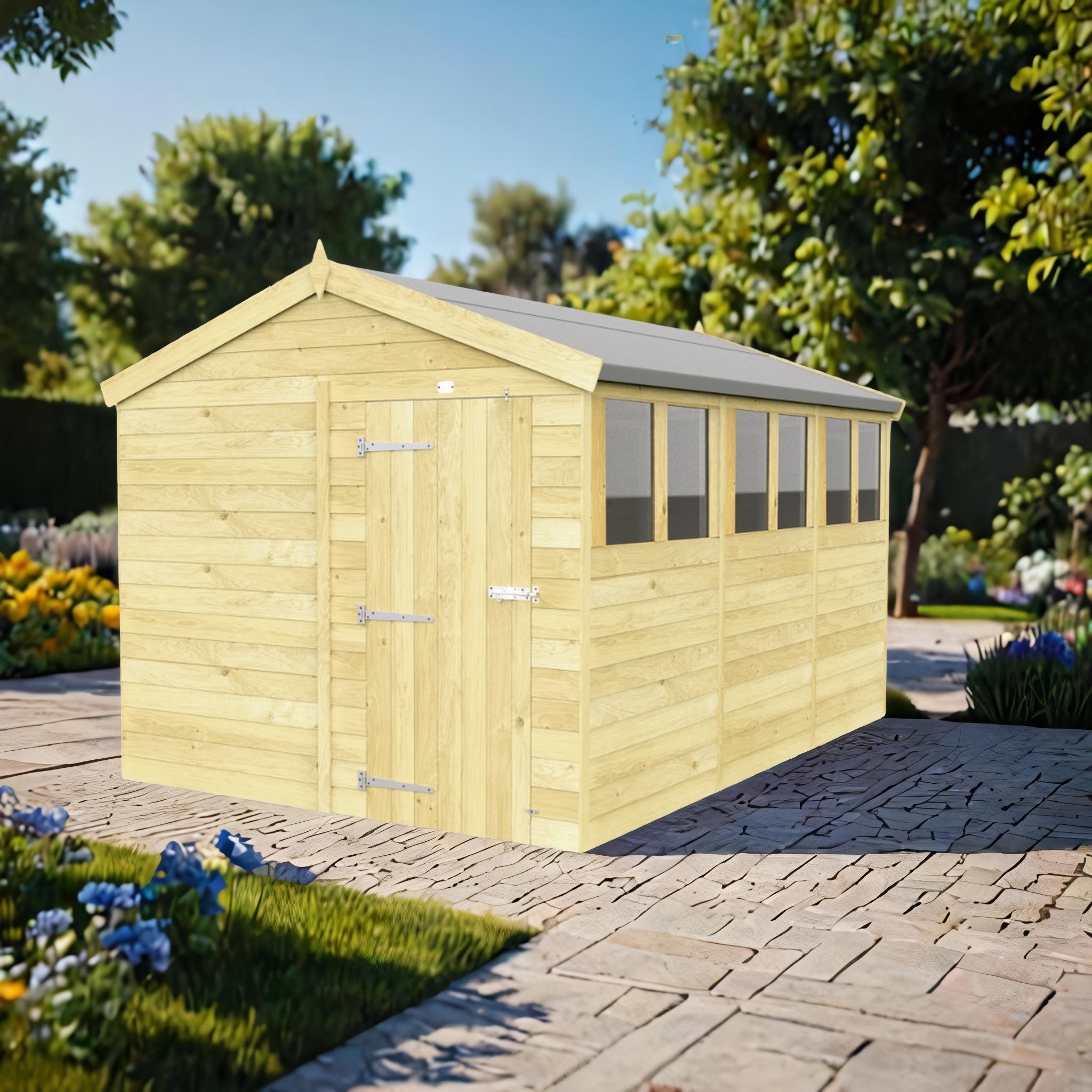 8ft x 12ft Apex Shed