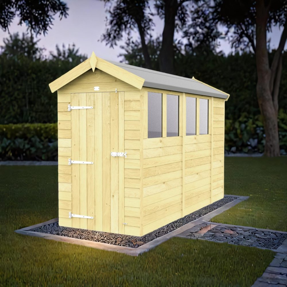 4ft x 10ft Apex Shed (multiple options available)