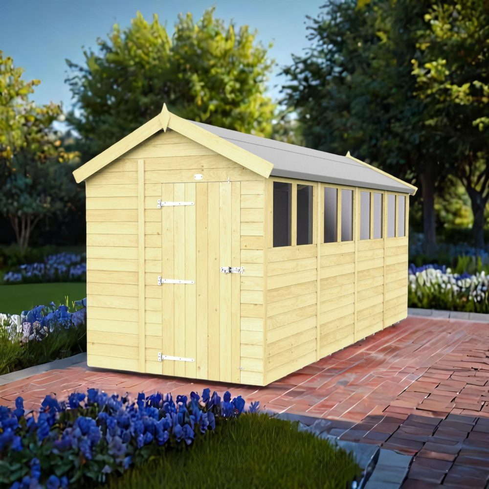 6ft x 16ft Apex Shed