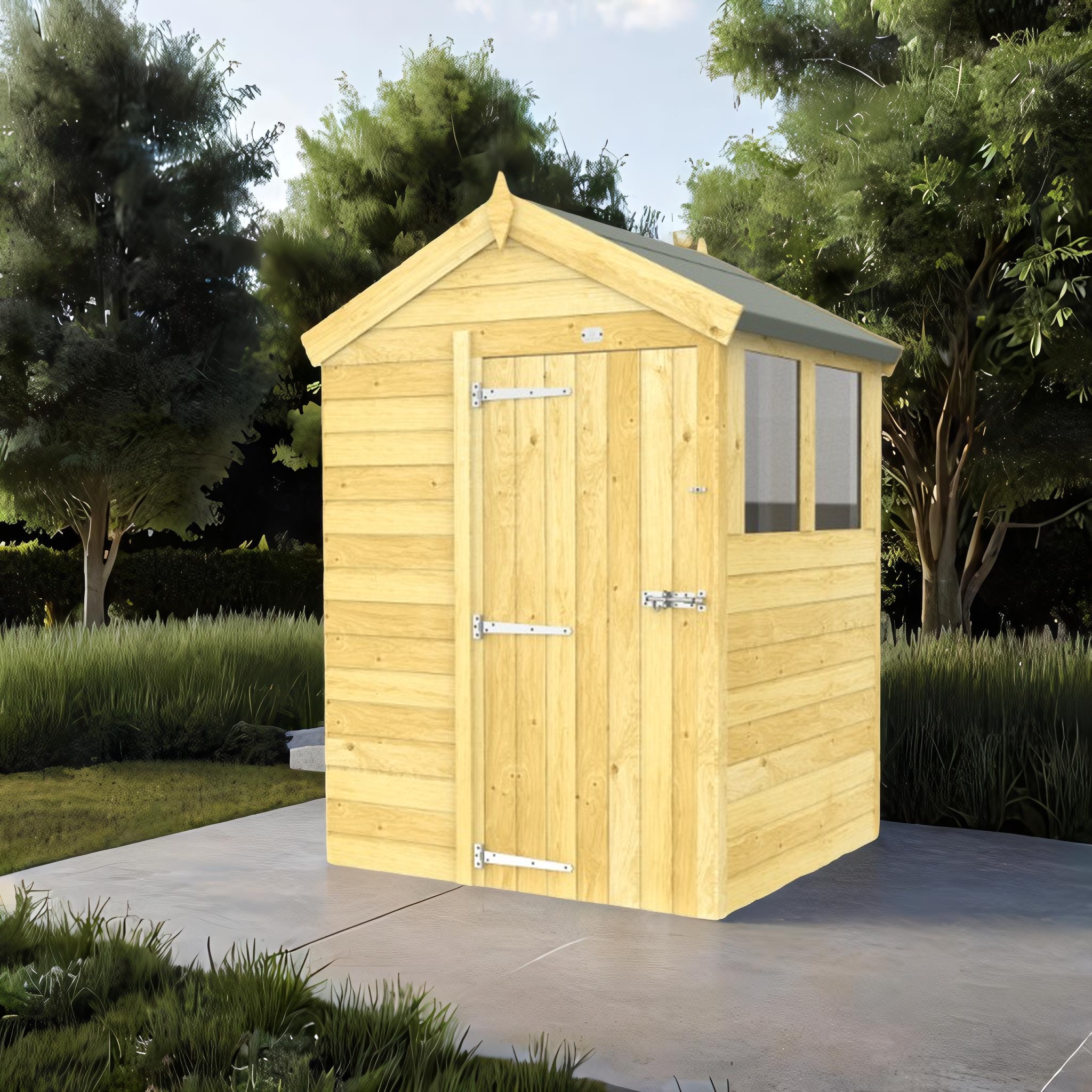 5ft x 4ft Apex Shed