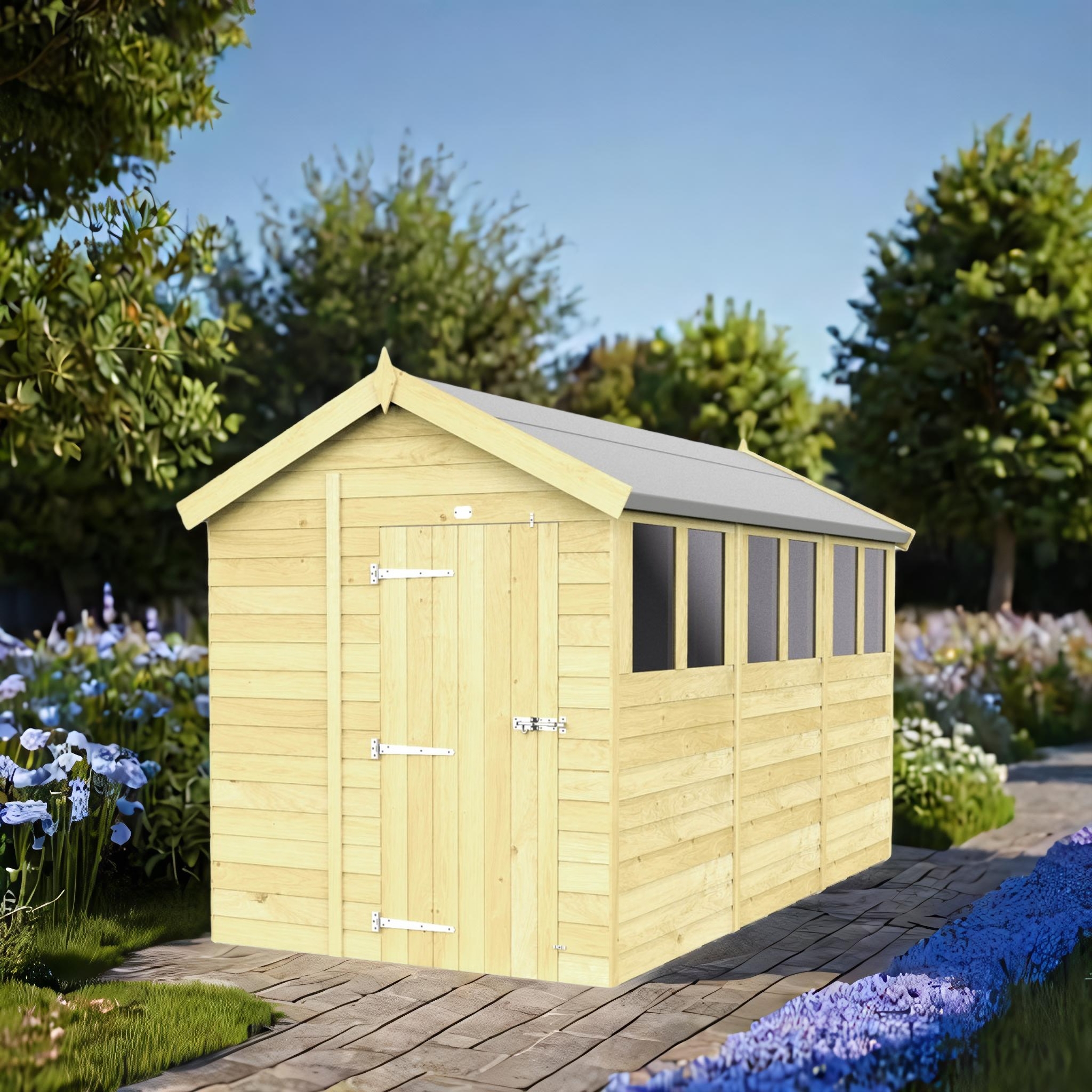 6ft x 12ft Apex Shed