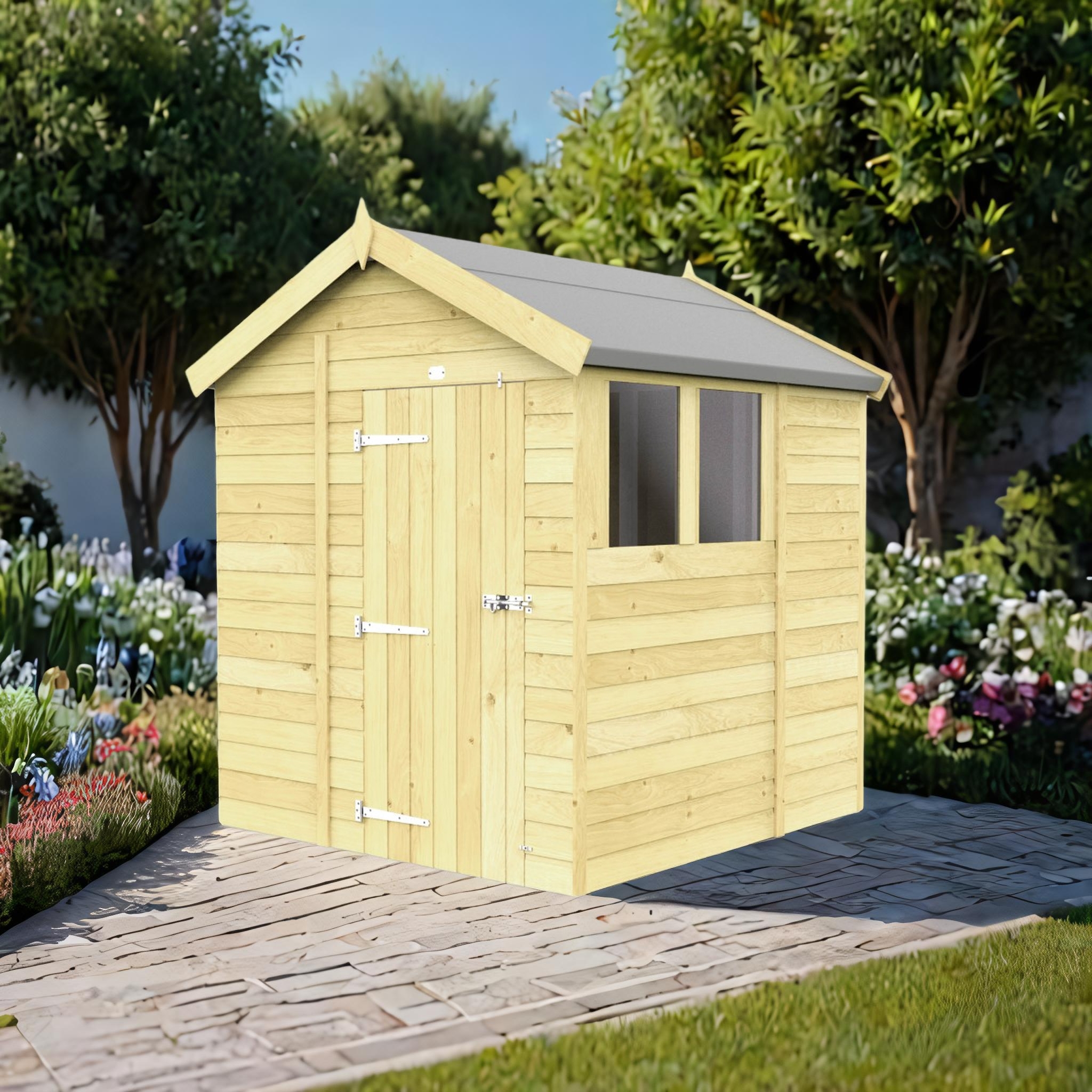 6ft x 7ft Apex Shed