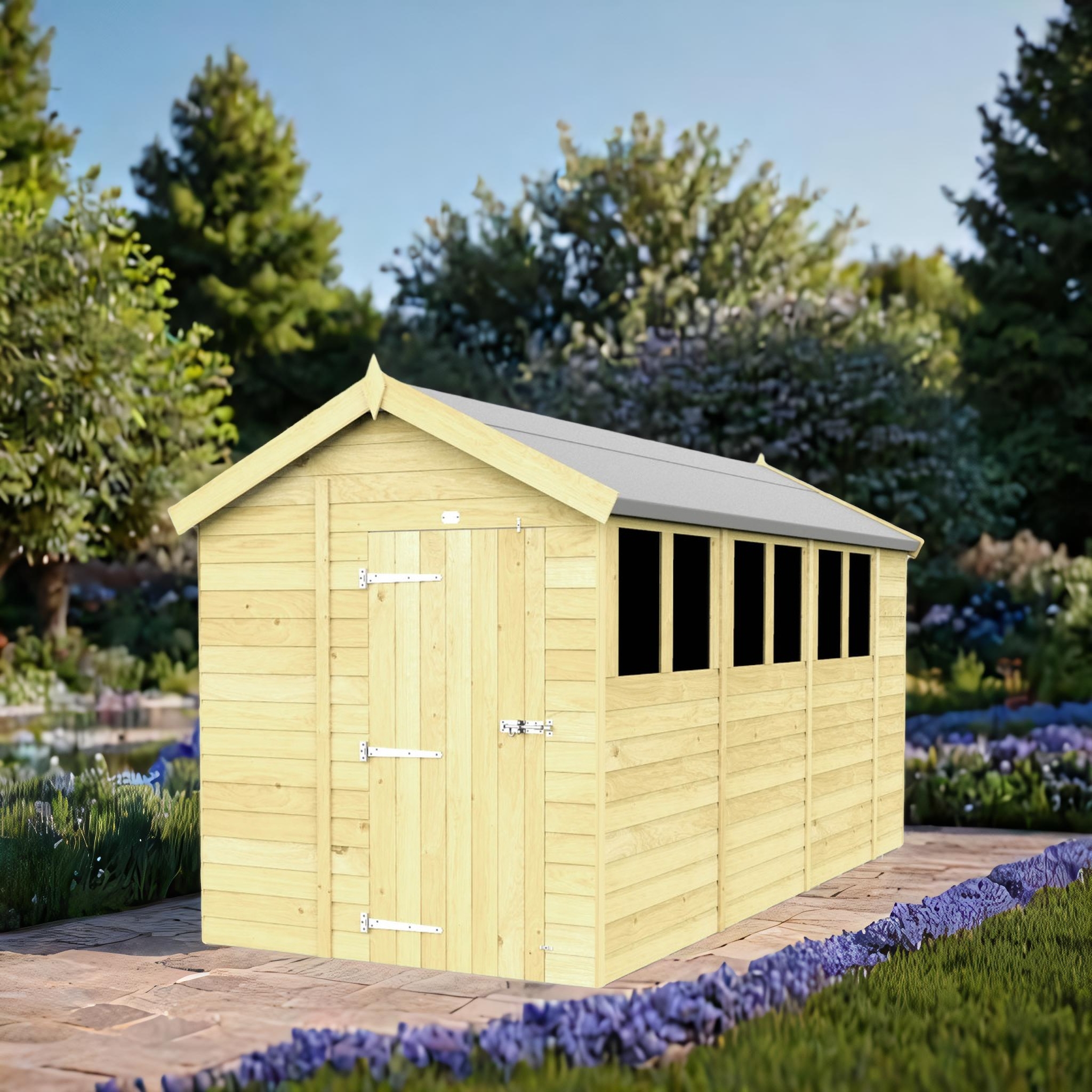 6ft x 14ft Apex Shed