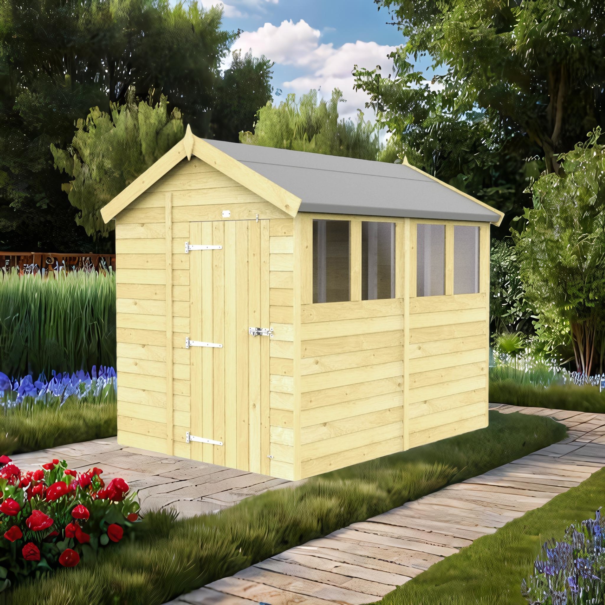 7ft x 8ft Apex Shed