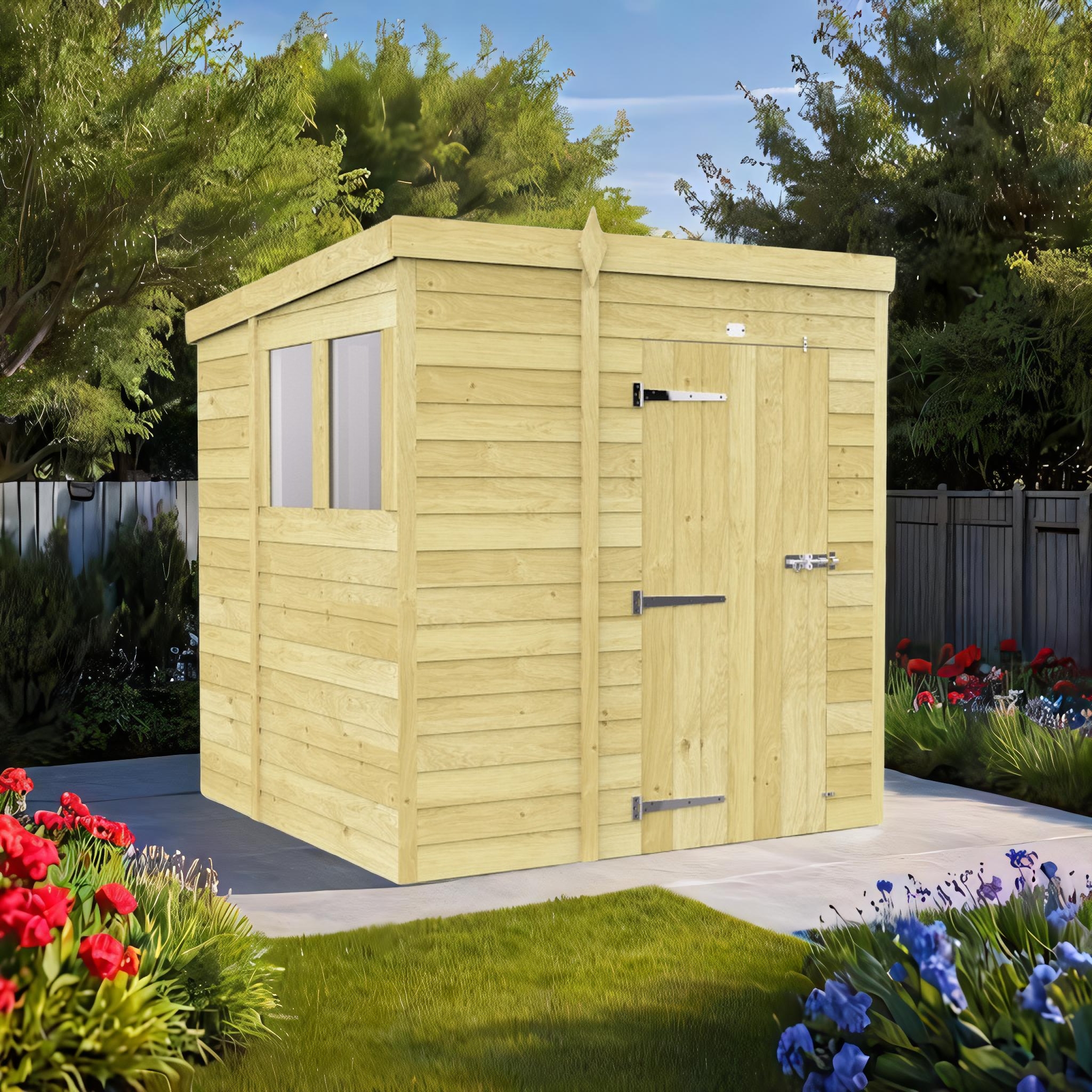 6ft x 6ft Pent Shed