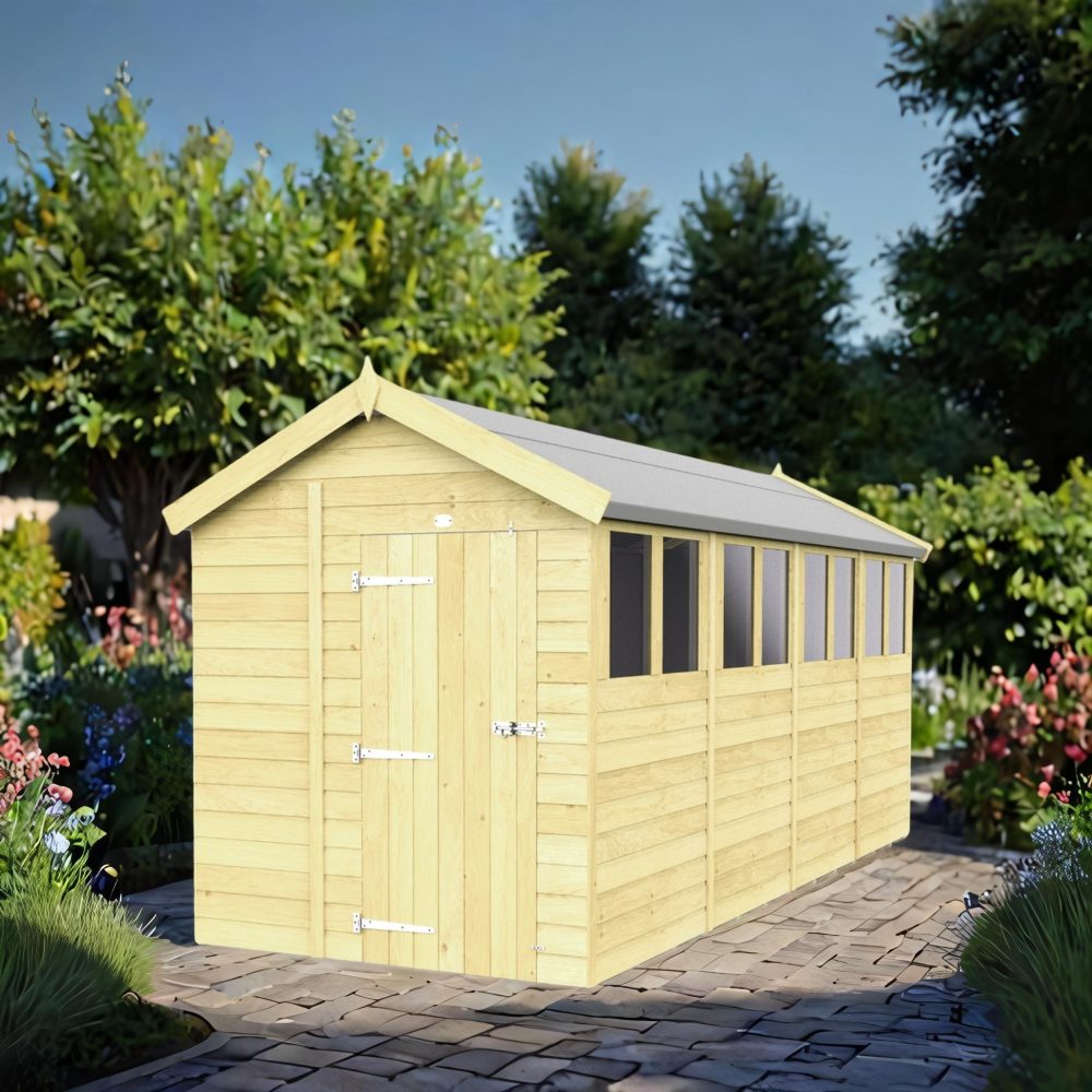 7ft x 16ft Apex Shed
