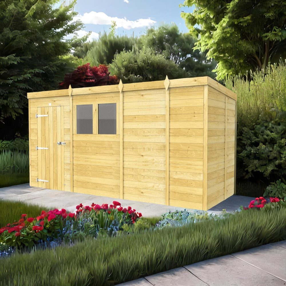 13ft x 5ft Pent Shed