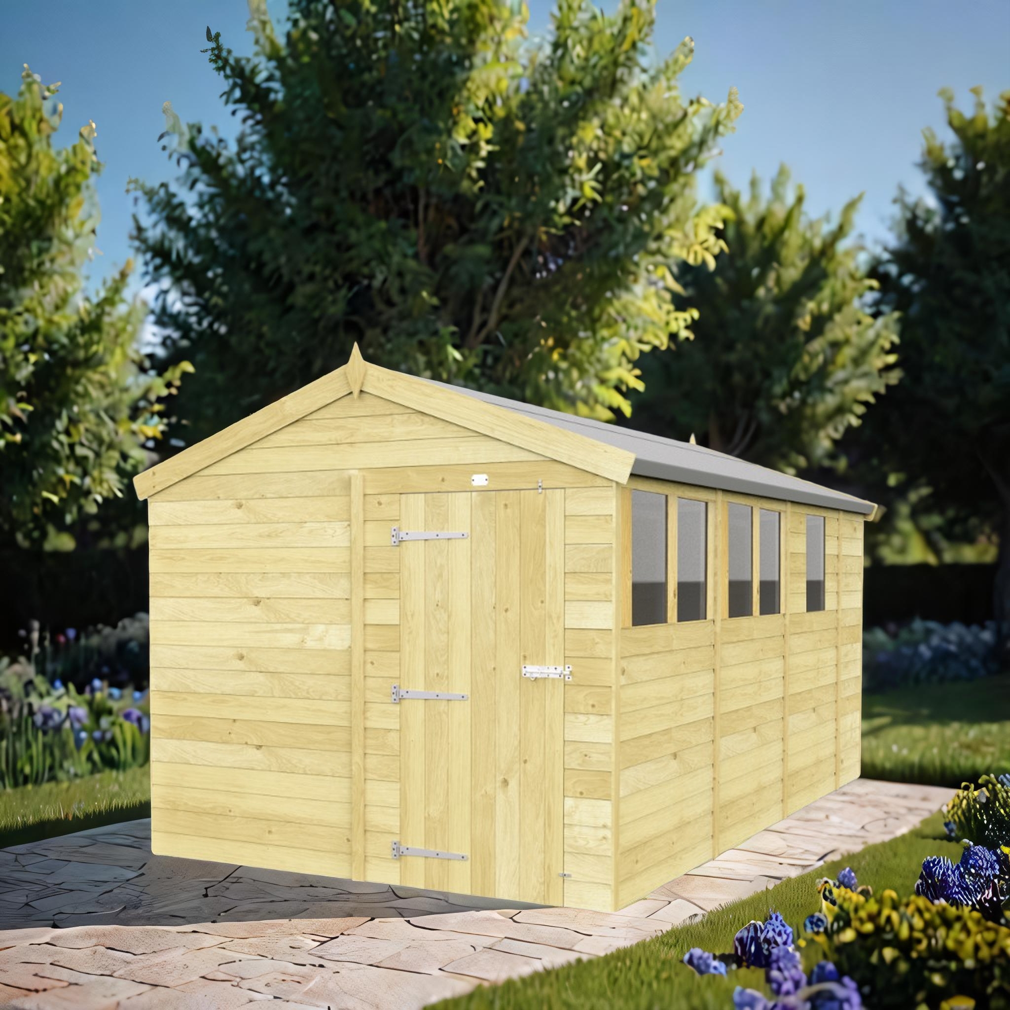 8ft x 13ft Apex Shed
