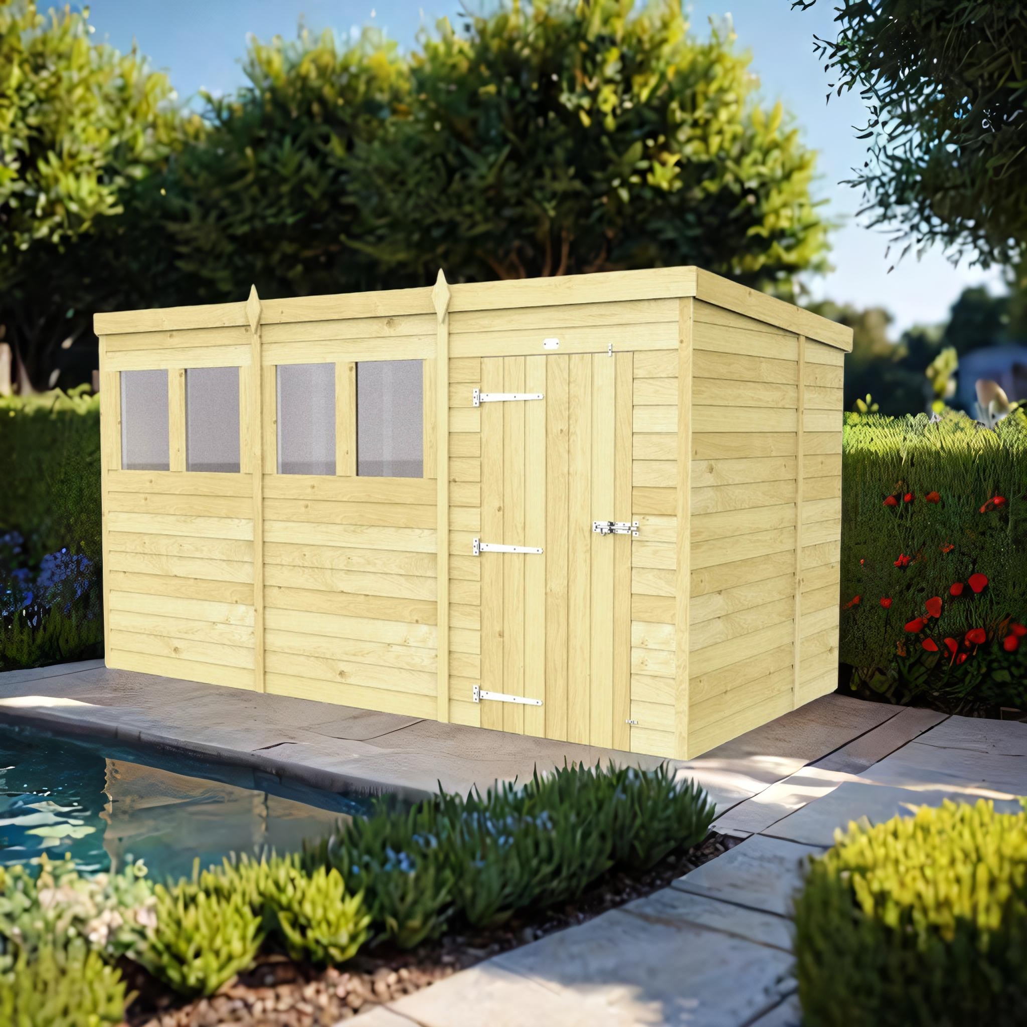12ft x 6ft Pent Shed