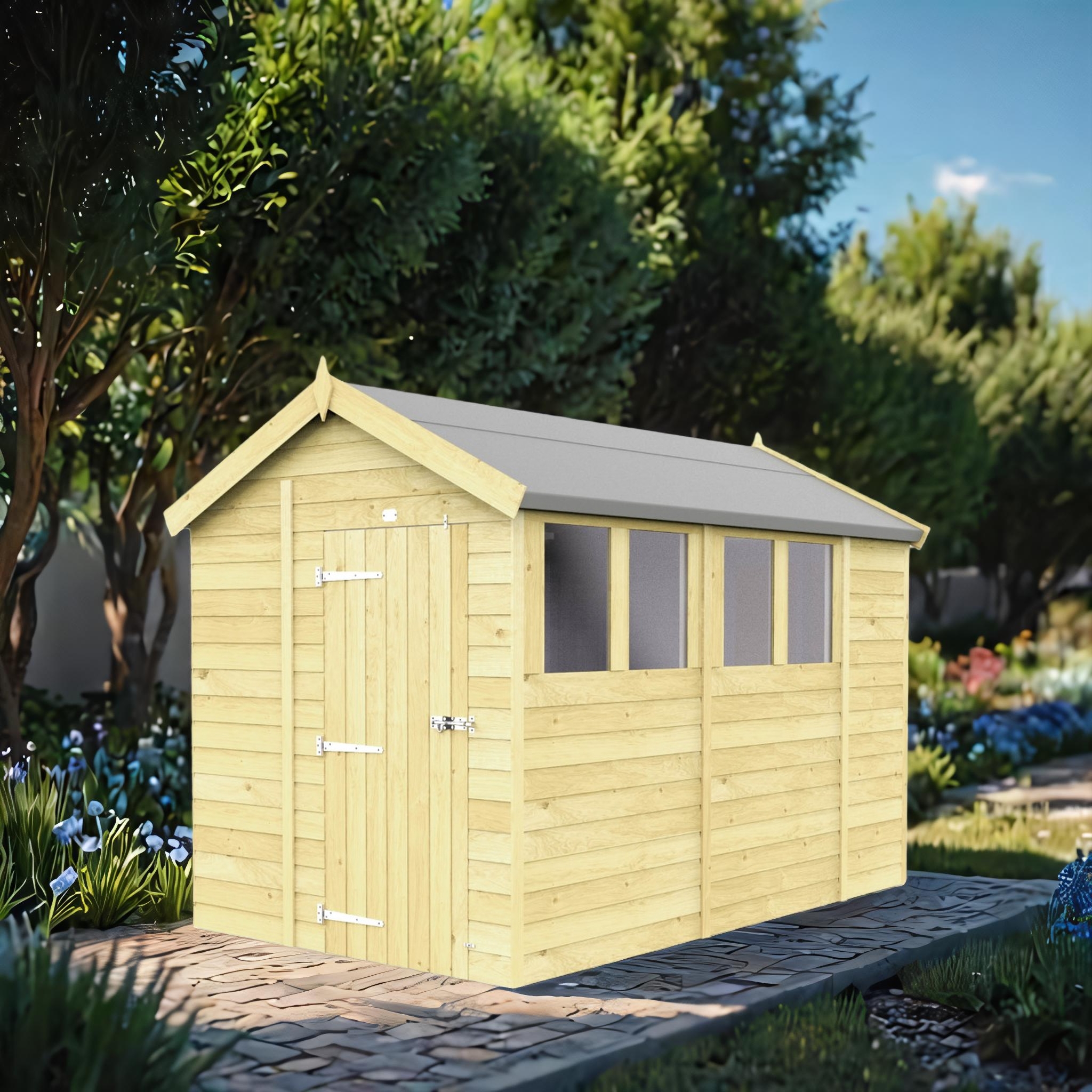 7ft x 10ft Apex Shed