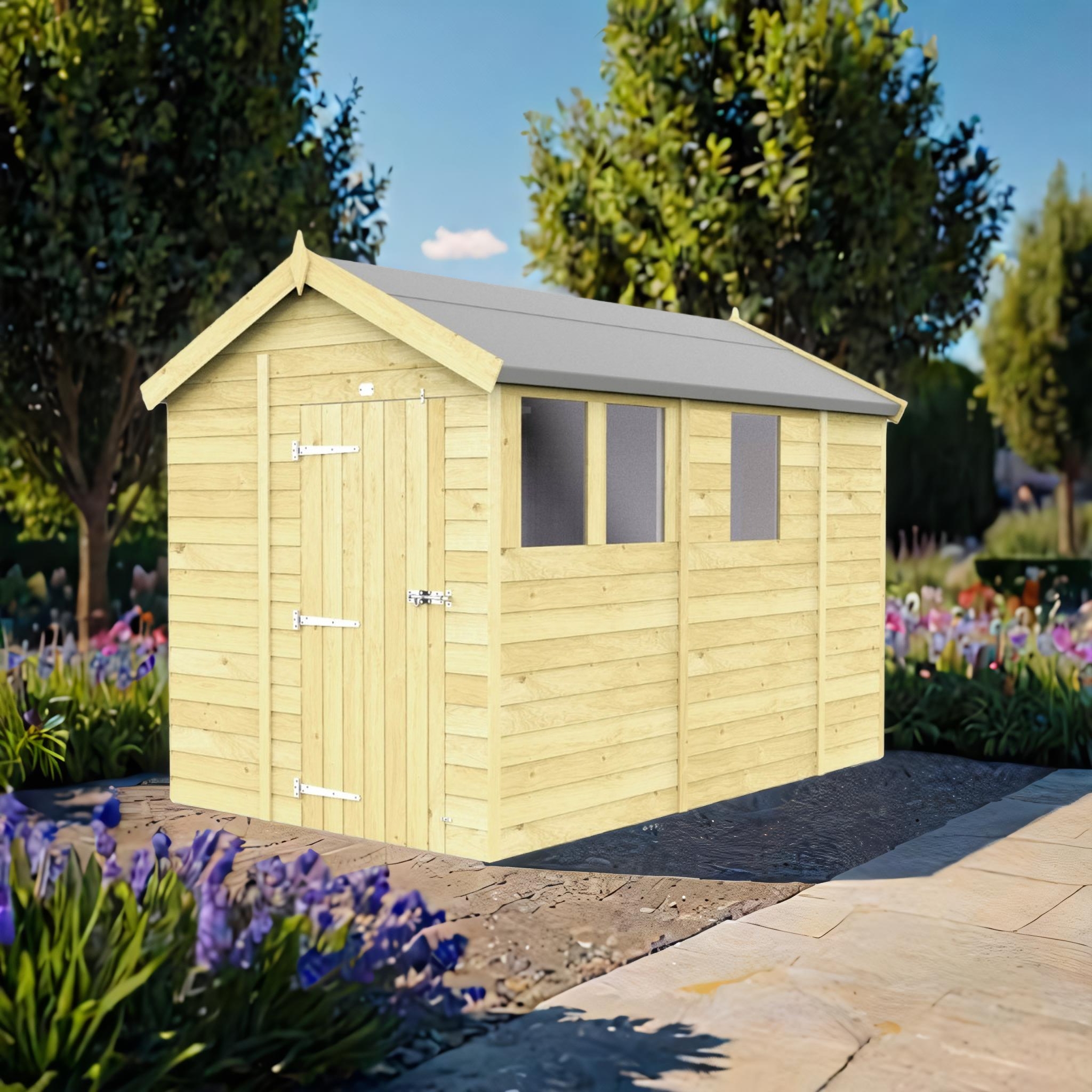 7ft x 9ft Apex Shed