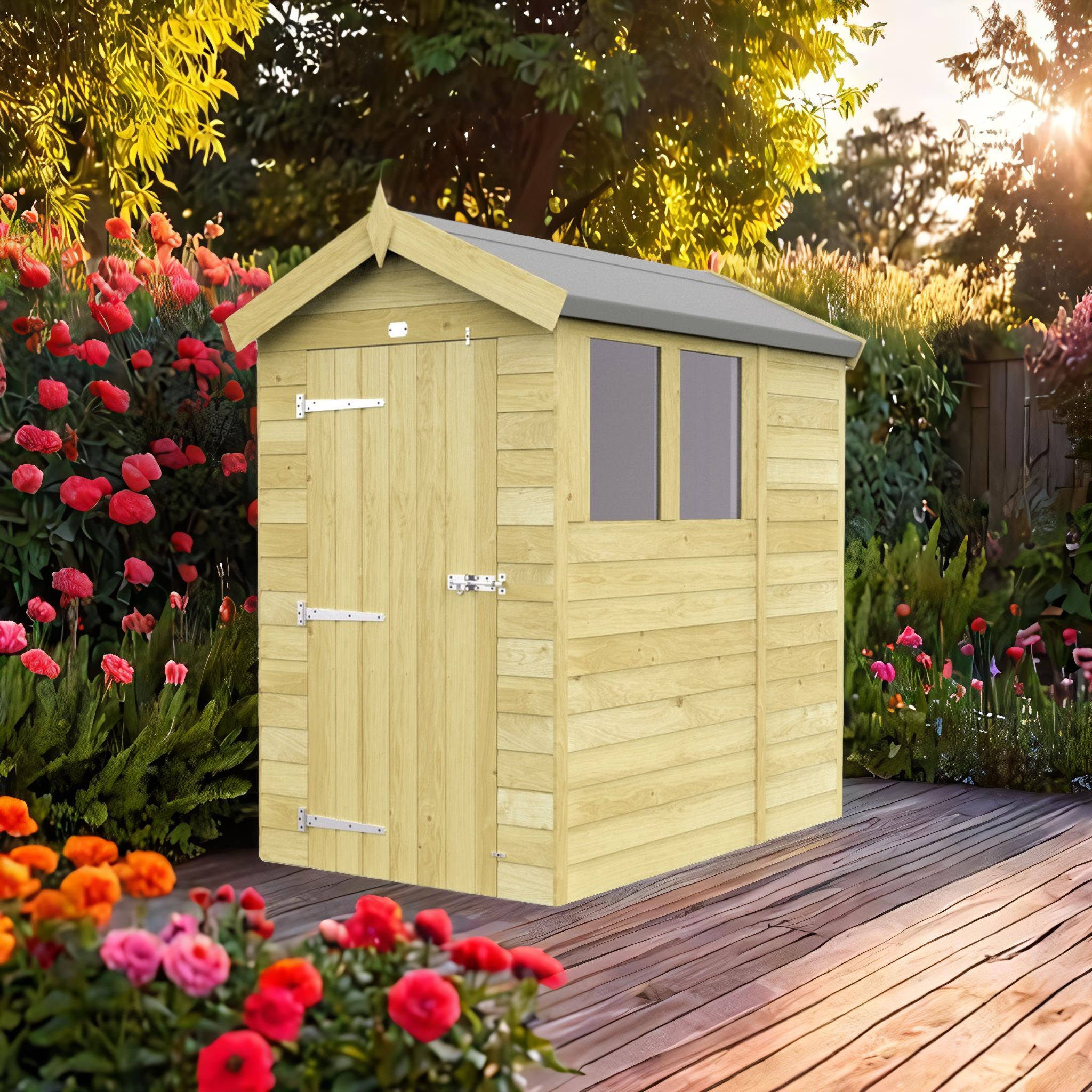 4ft x 7ft Apex Shed