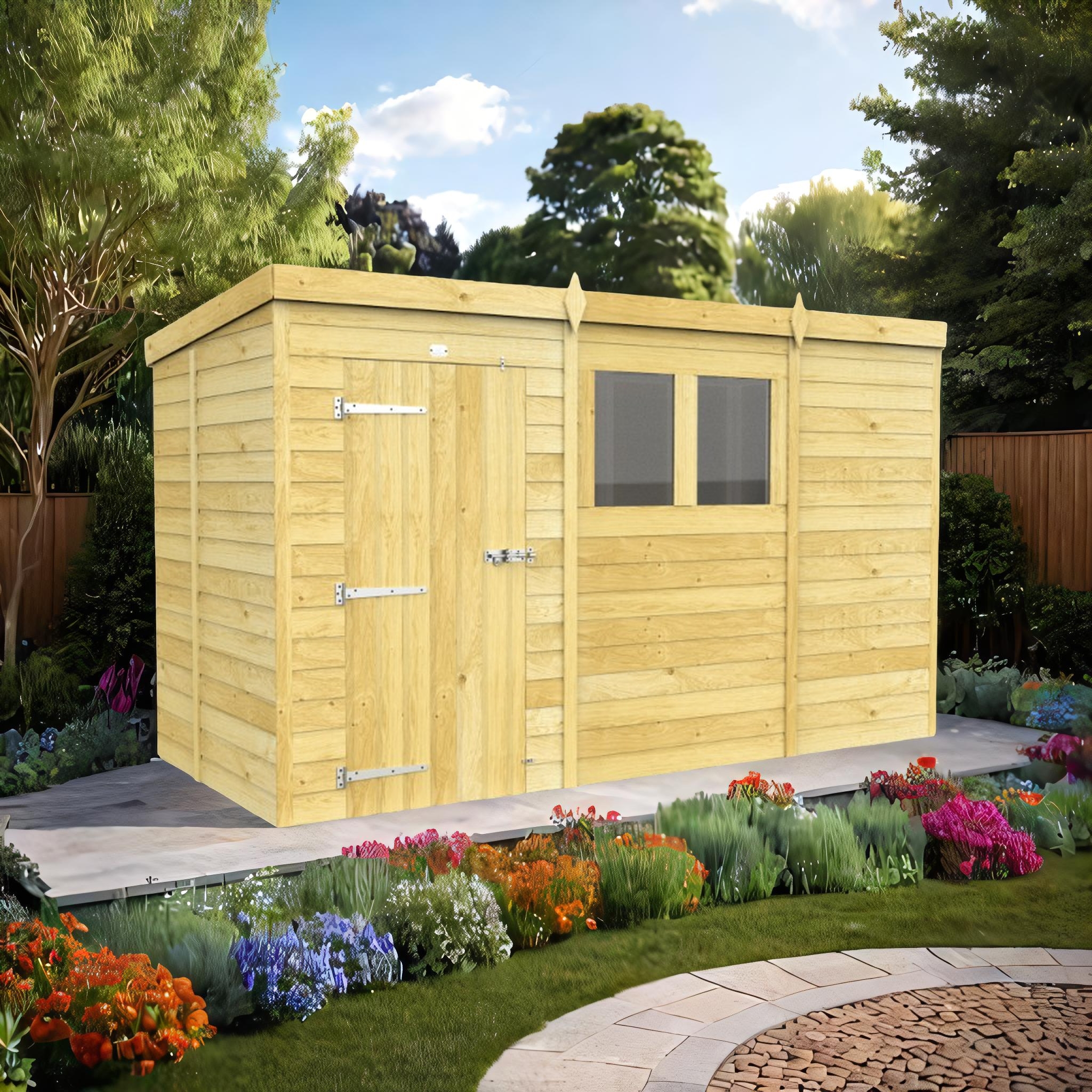 11ft x 5ft Pent Shed