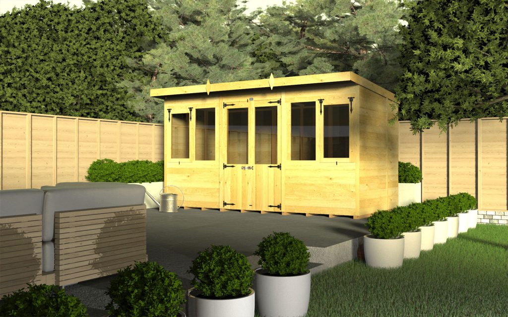 14ft x 5ft Pent Summer House - Image 7