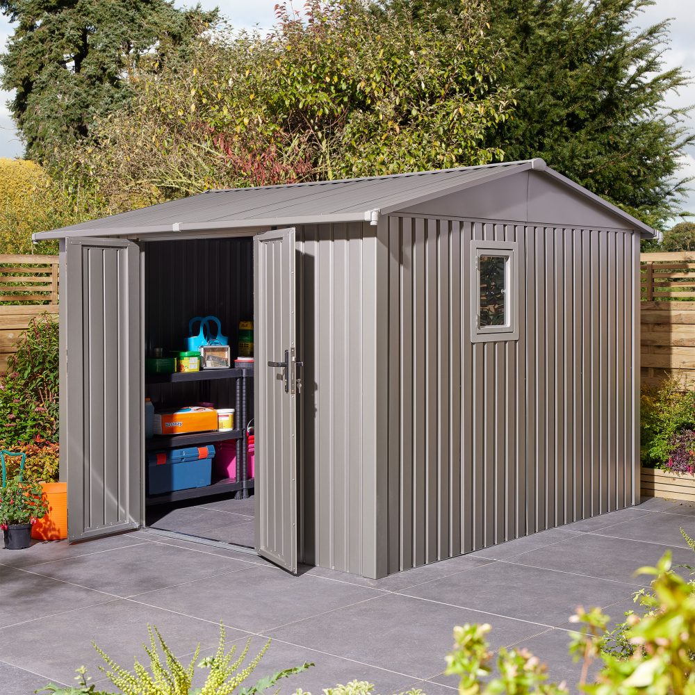 Rowlinson Brentvale Premium Metal Apex Shed - Choice Of Sizes