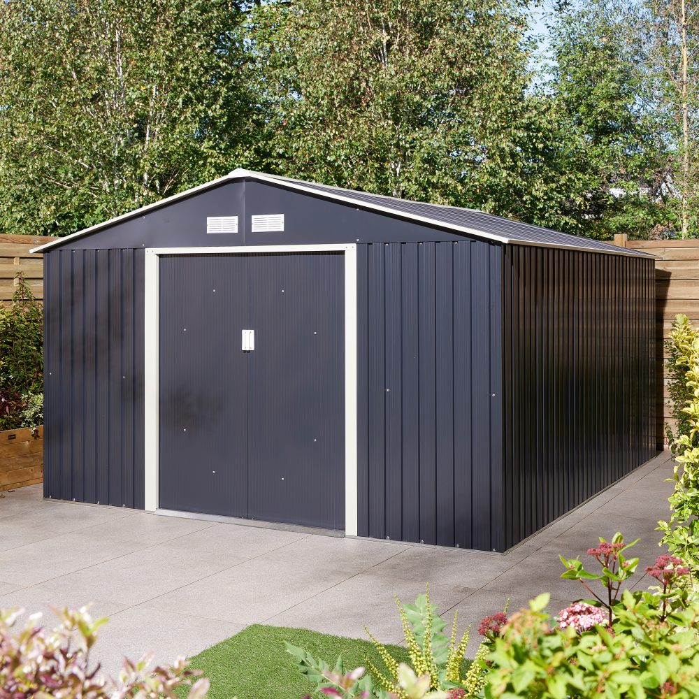 Rowlinson Trentvale Metal Apex Shed - Choice of Size & Colour - Image 3
