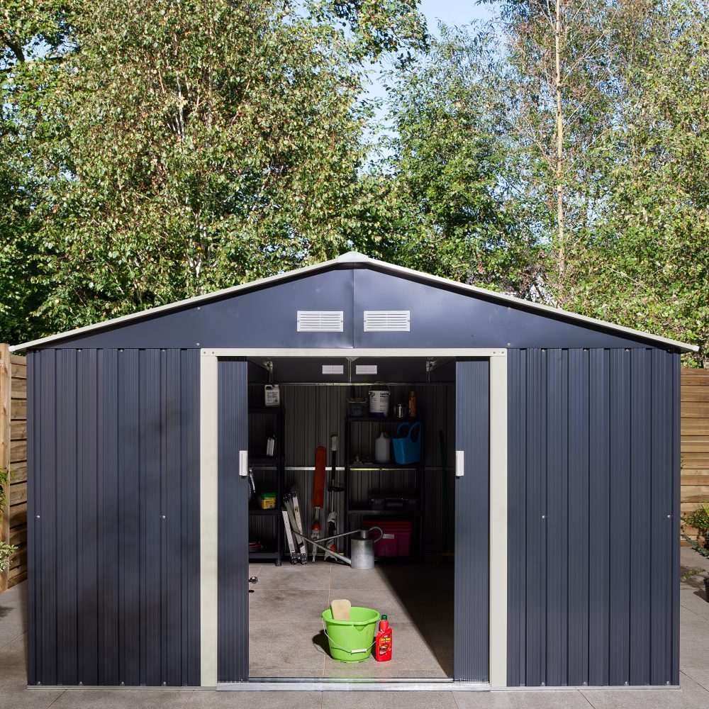 Rowlinson Trentvale Metal Apex Shed - Choice of Size & Colour - Image 4