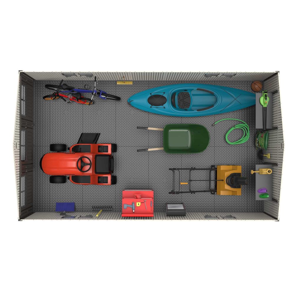 Lifetime 11ft x 18.5ft Garden Shed - Heavy Duty Outdoor HDPE Plastic Unit - Image 2