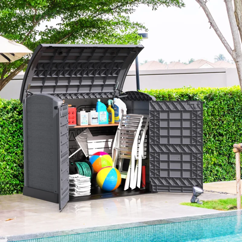 Saffron StoreAway Horizontal Shed 1200L Arc Lid