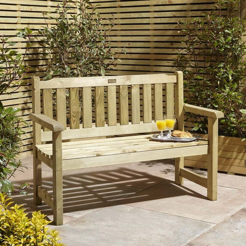 Rowlinson Calverley Bench 1.2m Summer Outdoor Seat
