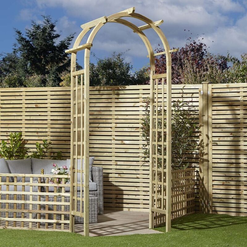 Rowlinson Chester Wooden Pressure Treated Garden Arch