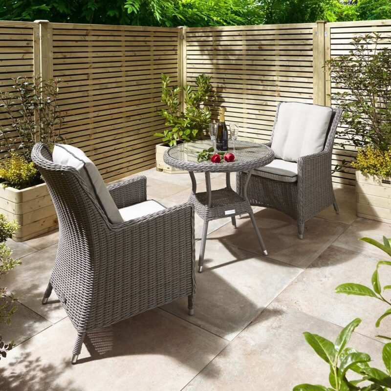 Rowlinson Prestbury Bistro Set - Natural Stone