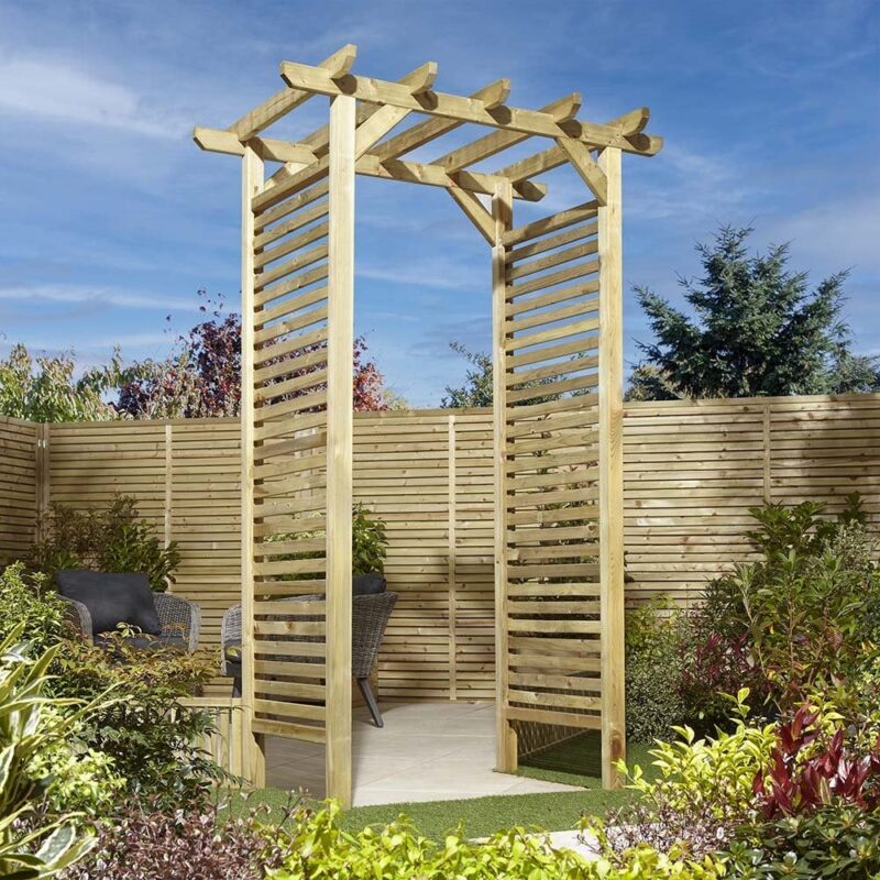 Rowlinson Stapeley Wooden Pressure Treated Garden Arch