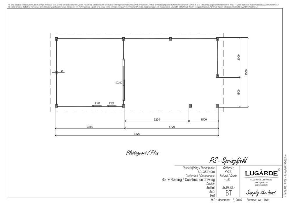Lugarde Springfield PS13 - 27 x 11ft Summerhouse With Veranda - Image 6