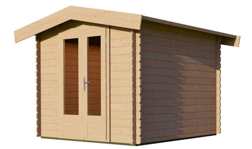 Woodpro Log Cabin 8 x 8ft Double Doors - Image 5