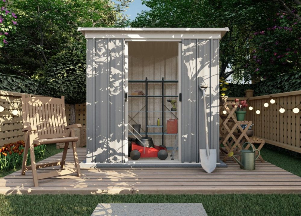 Yardmaster Store All PZ Pent Metal Shed - Choice Of Sizes - Image 9