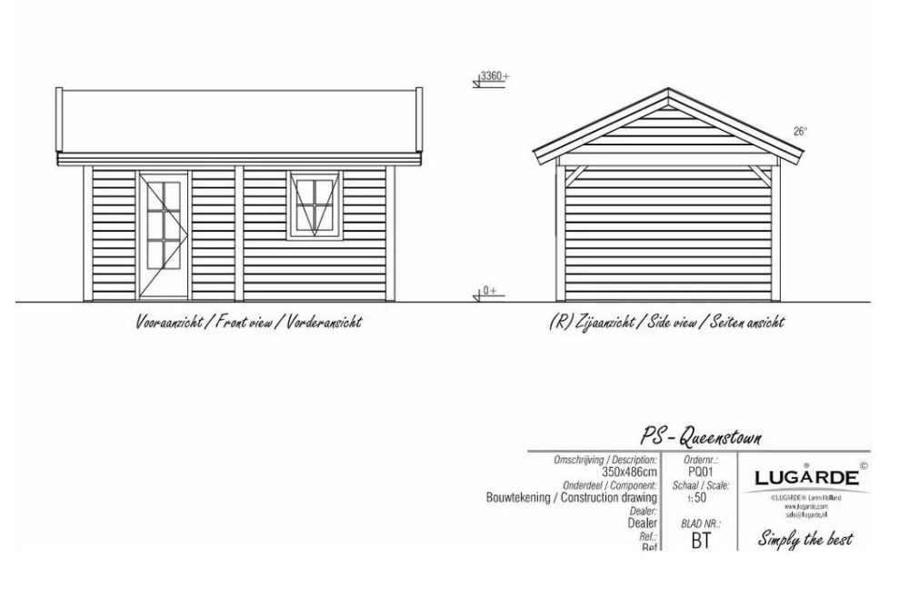 Lugarde Queenstown PS7 16 x 11ft Summerhouse - Image 4