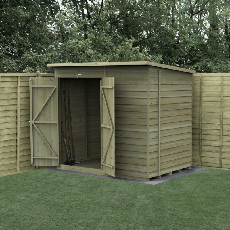 Forest 4LIFE Pent Shed 7x5 - No Windows - Double Door