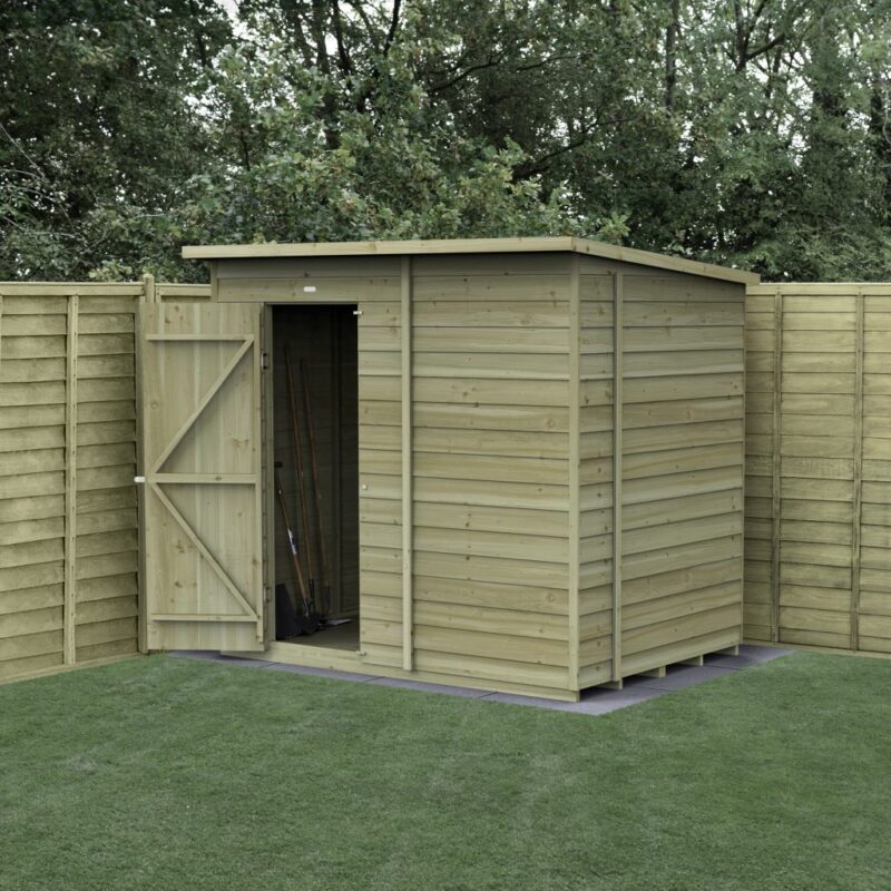 Forest 4LIFE Pent Shed 7x5 - Single Door - No Windows