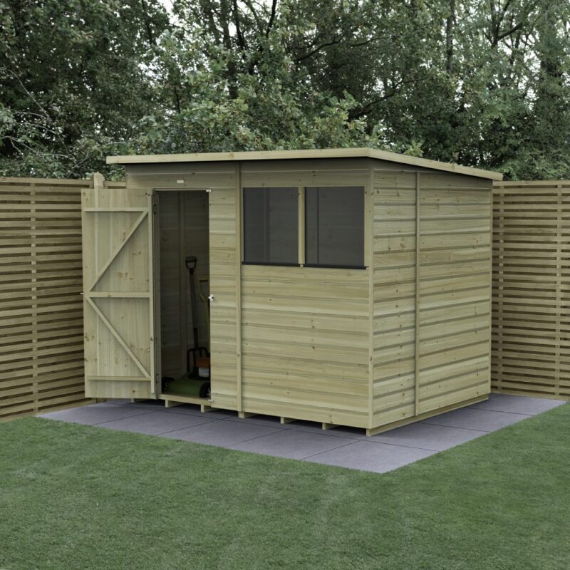 Forest Beckwood 8x6 Pent Shed - 2 Windows