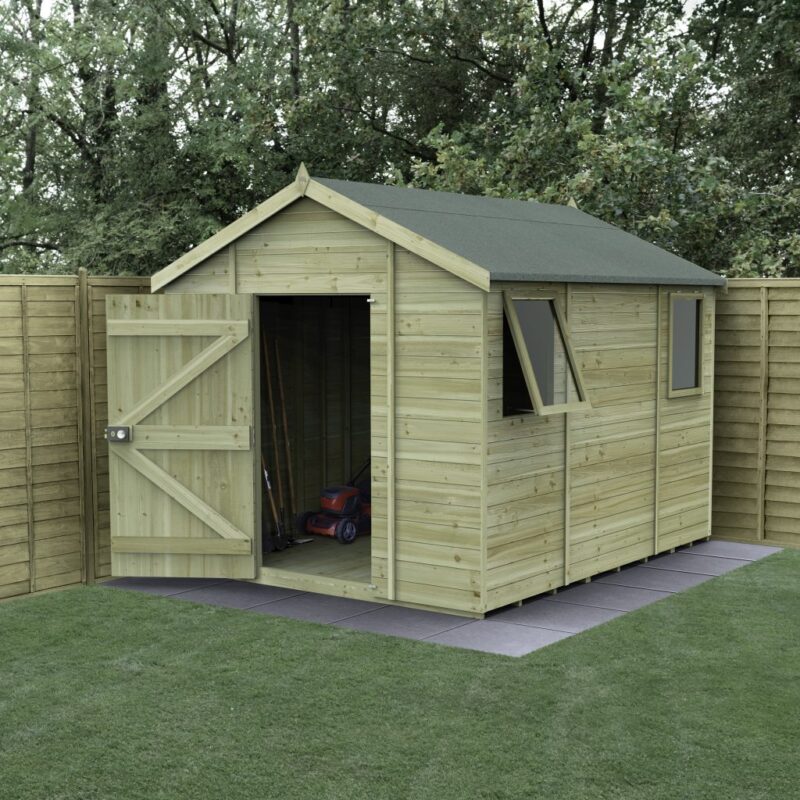 Forest Timberdale 10x8 Apex Shed - Two Windows