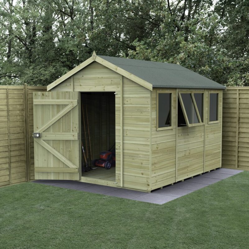 Forest Timberdale 10x8 Apex Shed - Four Windows