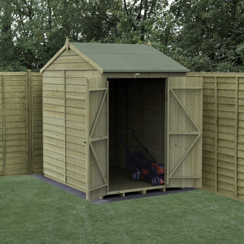 Forest 4LIFE Reverse Apex Shed 5x7 - Double Door, No Windows